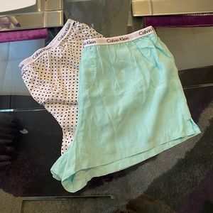 Calvin Klein pajama shorts